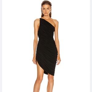Norma Kamala Diana Mini Dress Black One Shoulder Xsmall
